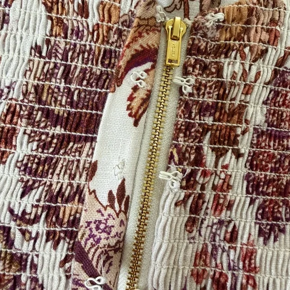 EUC Cara Cara Blue Hill Floral Print linen Dress - Picture 10 of 11